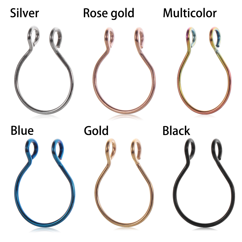 Set 5 Khuyên Mũi Inox Đường Kính 8mm Thời Trang Cho Nữ