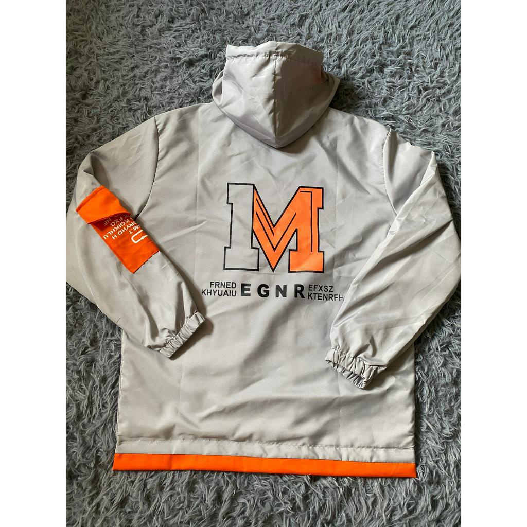 ÁO KHOÁC DÙ NAM CHỮ M LÓT MERO DÀY DẶN SHOP CHỤP THẬT CÓ TÚI TRONG