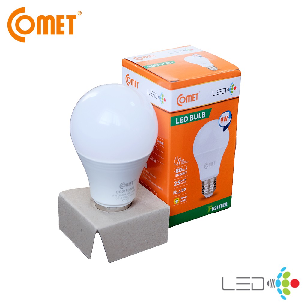 BÓNG LED BULB 9W COMET CB01F009 (thân kín)