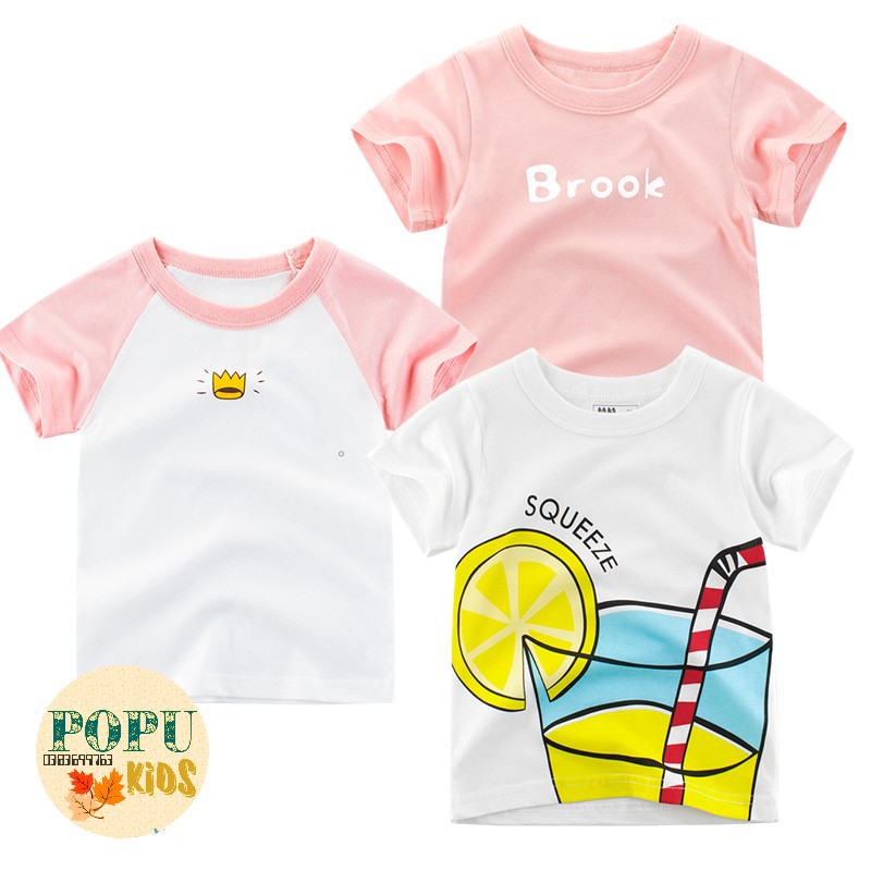 Áo thun cotton bé gái 27Kids in hình xinh đẹp - Hàng xuất khẩu Âu Mỹ