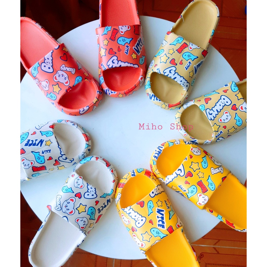 Dép Bánh Mì Nữ Họa Tiết Cực Xinh