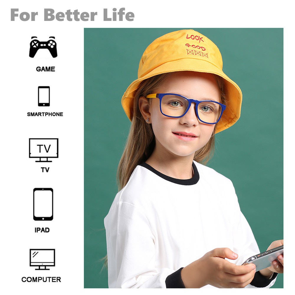 Mắt kính bảo vệ chống tia UV/ánh sáng xanh gọng silicone linh hoạt cho bé