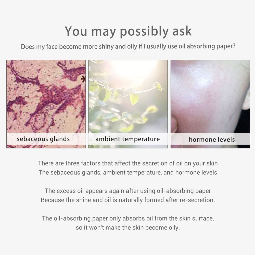 Set 100 Giấy Thấm Dầu SOON PURE Làm Sạch Lỗ Chân Lông Cho Nam Và Nữ | BigBuy360 - bigbuy360.vn