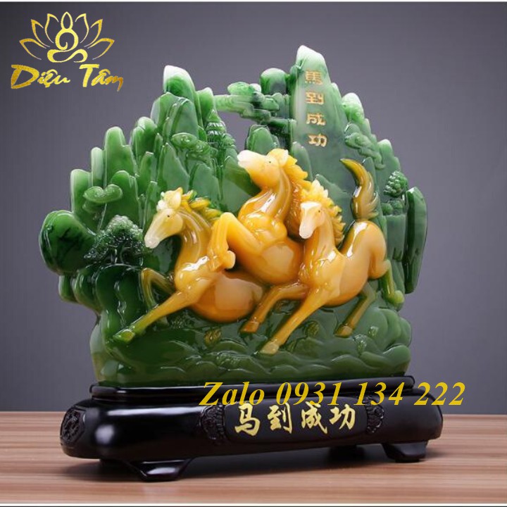 Tượng trang trí mã đáo thành công - ngựa phong thủy - quà tặng phong thủy