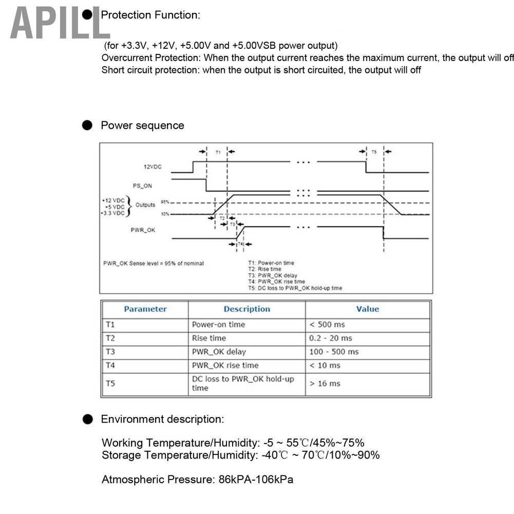 Apill LD-A200WL 19V/200W DC-ATX Power Adapter Board Supply Module for HTPC ITX POS Machines