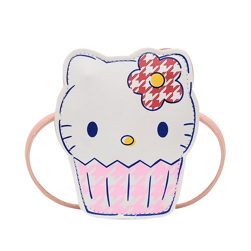 Túi Đeo Chéo Vai Hình Mèo Dễ Thương Thời Trang Cho Bé Gái