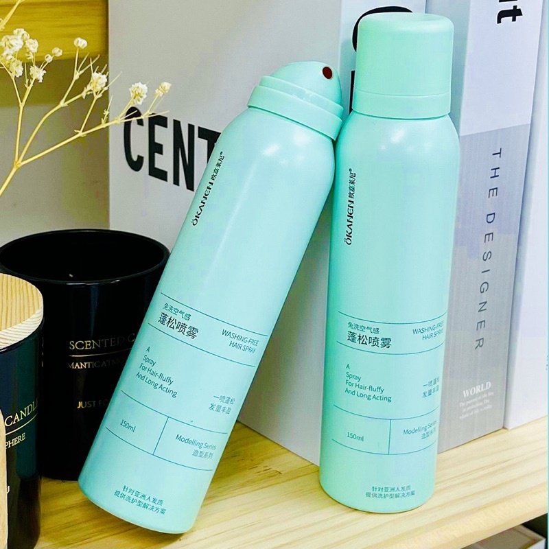 Xịt Gội Đầu Khô Tạo Phồng Chấn Tóc Chai Xanh  150ml Hot Tiktok Nội Địa Trung tiện dụng SIGO