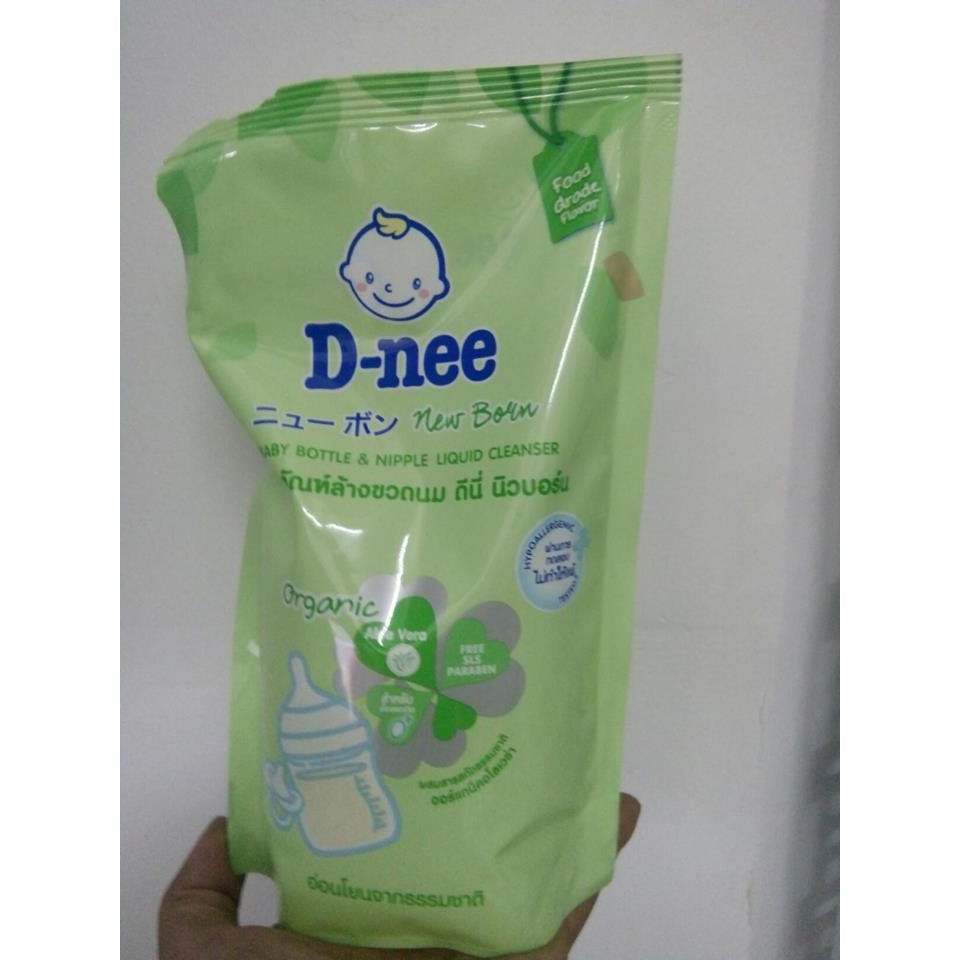 Túi Nước Rửa Bình Sữa Dnee Organic 600ml