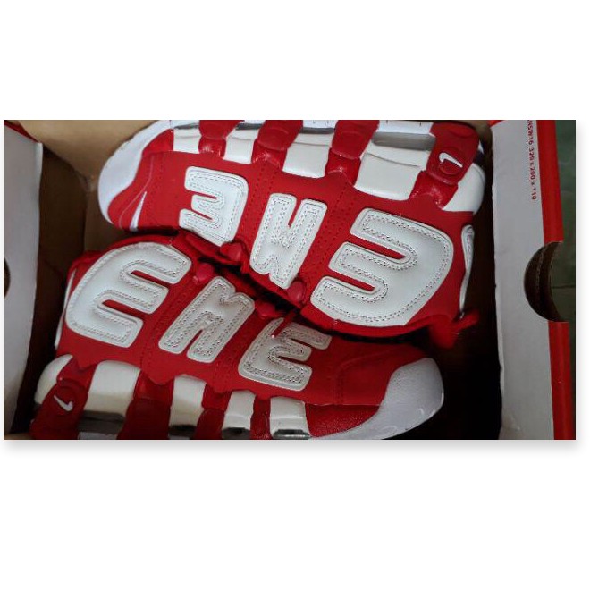 Xả hàng giá rẻ -  GIẦY THỂ THAO SNEAKER AIR MORE UPTEMPO ĐỎ TRẮNG . `