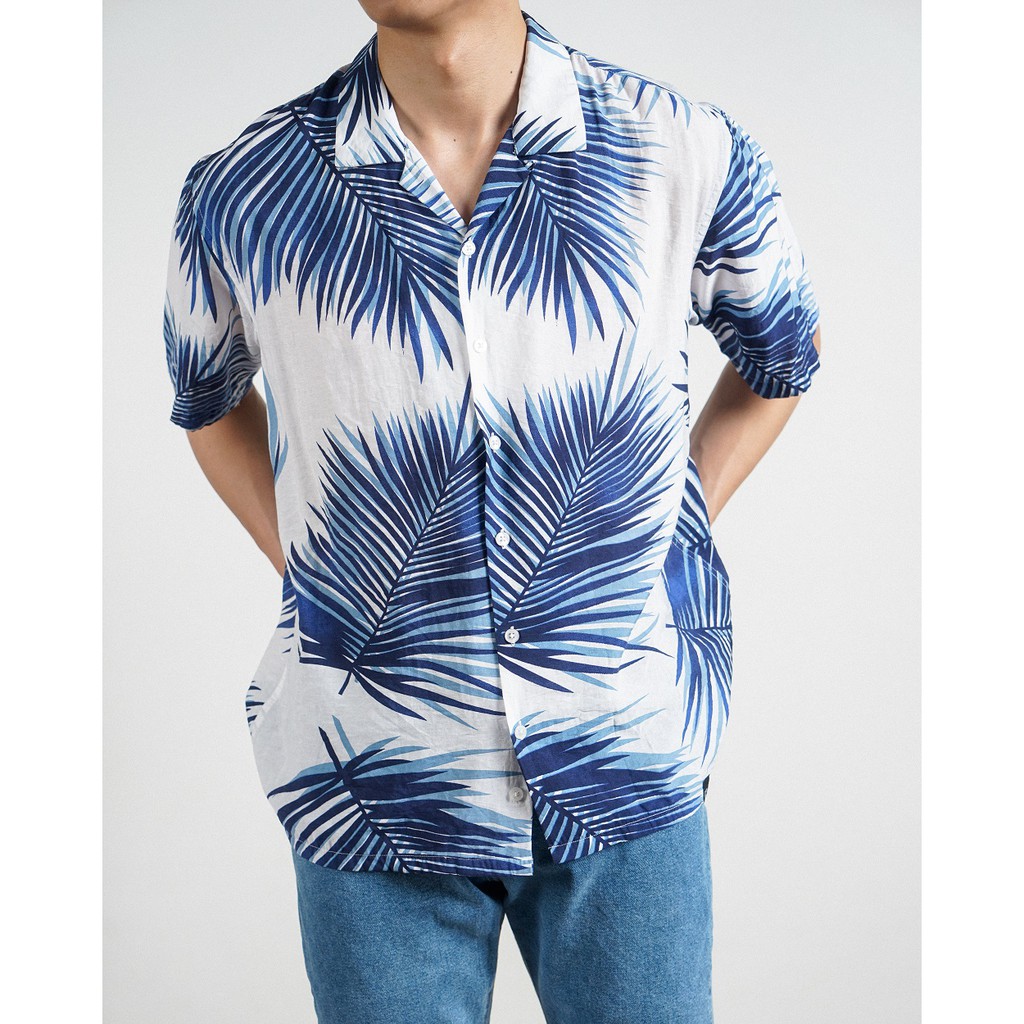 OWL BRAND® CUBAN SHIRT - Áo Sơ Mi Họa Tiết Hoa Lá Owl280620 | BigBuy360 - bigbuy360.vn