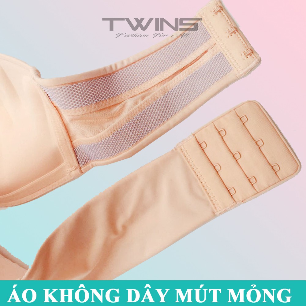 Áo ngực không dây nữ mút mỏng nâng ngực có gọng viền silicon chống tụt size 32-34-36-38 mặc áo đầm hở vai