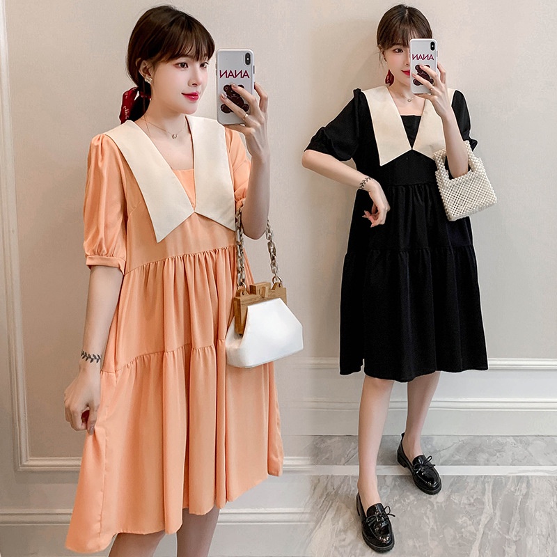 Đầm Dáng Rộng Mùa Hè Phong Cách Phương Tây Thời Trang Mùa Hè 2022 Cho Mẹ Bầu BA6C