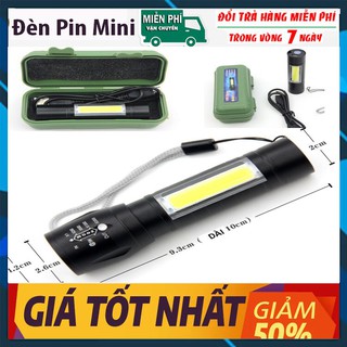 Đèn pin mini siêu sáng cao cấp có zoom 3in1
