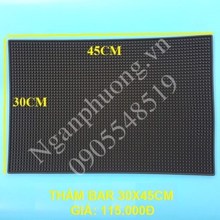 Thảm bar, thảm lót cao su quầy bar 30X45cm