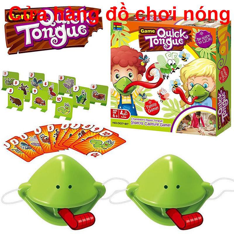 Hawang với cùng loại FROG nhổ lưỡi thăn mặt nạ Net Red Mask Creative Desktop Cha mẹ-con game unzip Đồ chơi