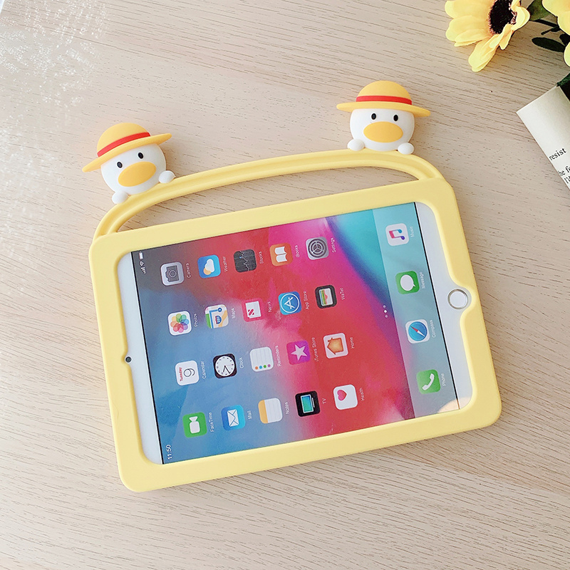 Ốp silicon Họa Tiết Hình Chú Vịt Dễ Thương Cho Ipad 9.7 2018 2017 10.2 7th Pro 9.7 10.5 Air 1 2 3 | BigBuy360 - bigbuy360.vn