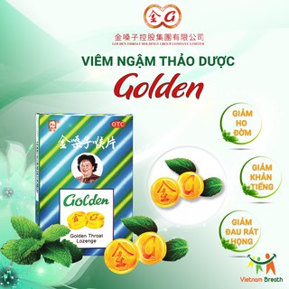 Combo 2 hộp vViêm ngậm thảo dược Golden Throat - Giúp sát khuẩn khoang miệng, thơm miệng