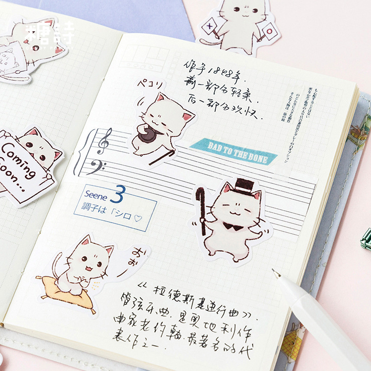 Bộ 45 Miếng Dán Trang Trí album Thủ Công Xinh Xắn