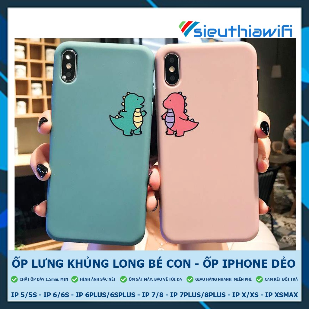 Ốp lưng iphone khủng long bé trơn 5/5s/6/6plus/6s/6splus/7/7plus/8/8plus/x/xr/xs/11/12/pro/max/plus/promax -Awifi G4-1 | BigBuy360 - bigbuy360.vn