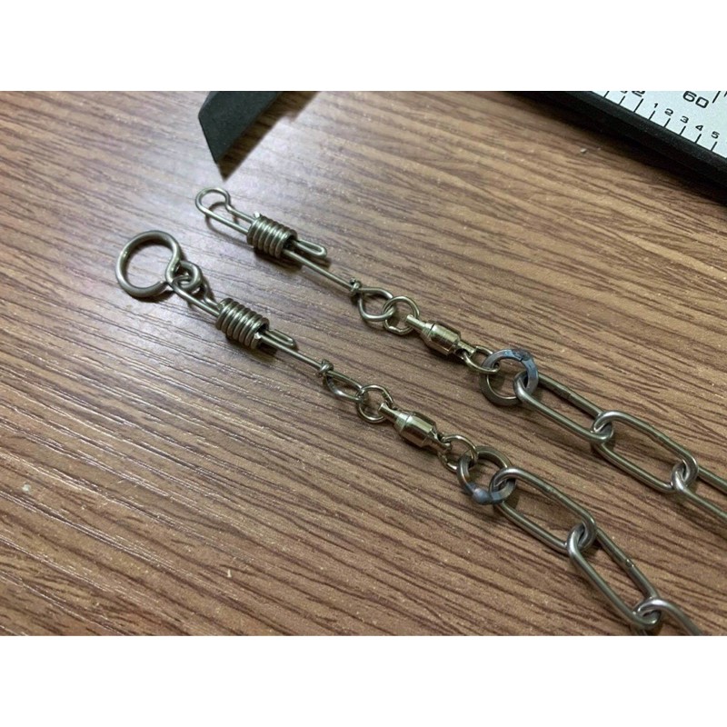 Xích hàn inox cho chim vẹt # 20cm.