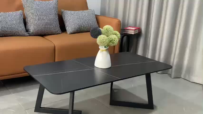 Bàn Sofa - Bàn Trà Ngồi Bệt Phòng Khách Chất Liệu Ceramic Chân Chữ U Sắt Tĩnh Điện KT 120x60x45cm | BigBuy360 - bigbuy360.vn