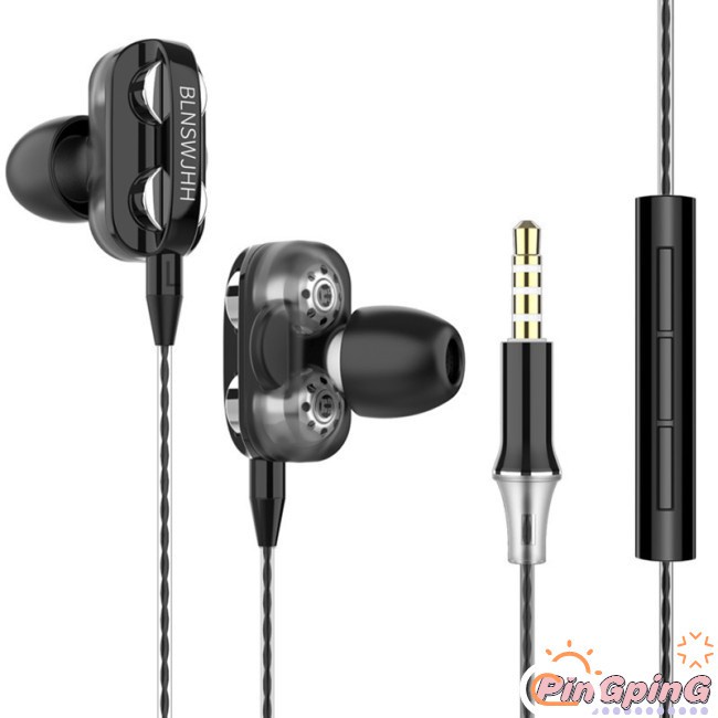 Tai Nghe Nhét Tai Thể Thao Âm Thanh Hifi Siêu Trầm Jack 3.5mm