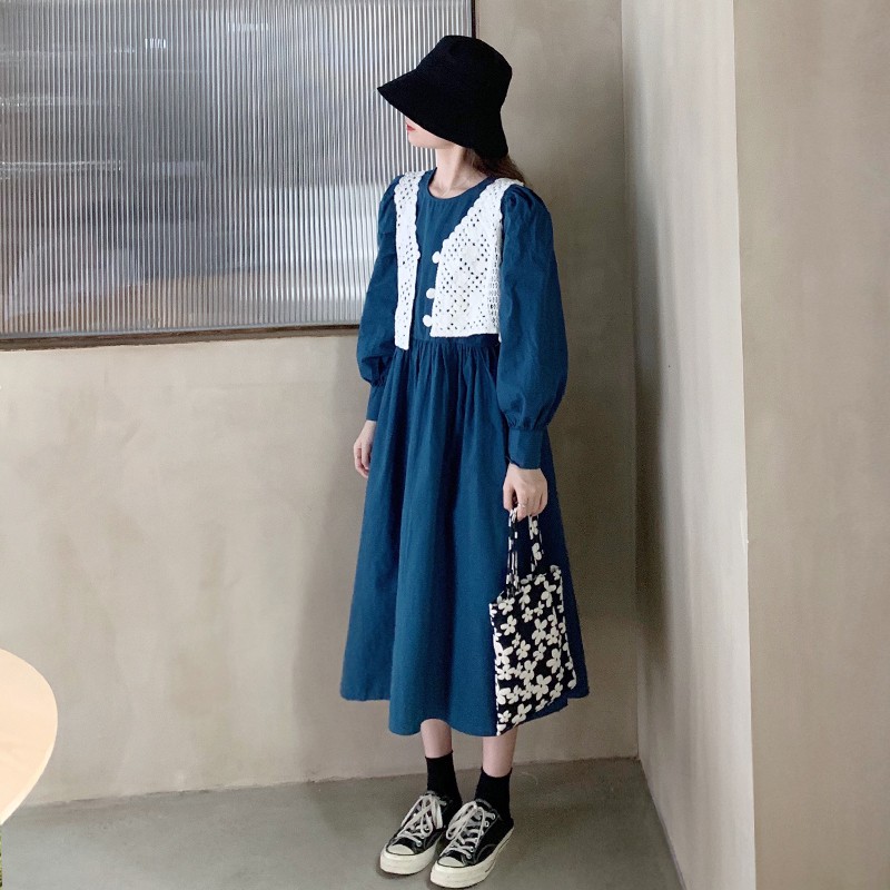 Váy babydoll dáng dài kết hợp áo khoác ngoài nhẹ nhàng ( bán riêng)