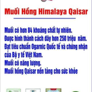 [ HÀNG CHÍNH HÃNG] Muối hồng Himalaya Qaisar