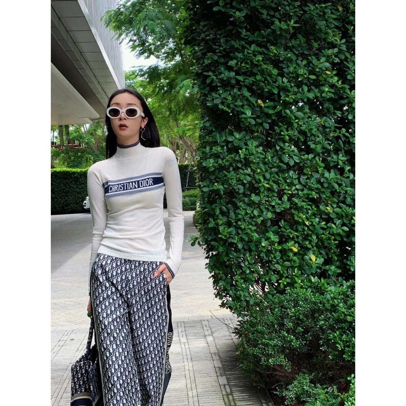 Áo Len Tăm Body Dior Cổ 3 Phân