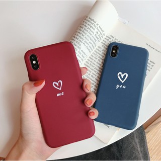 Ốp lưng iphone ( you - me ) trắng  dẻo