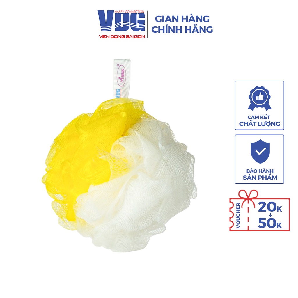 Bông tắm tròn Venus BR64 lưới mềm mịn (Giao màu ngẫu nhiên) - Viễn Đông Sài Gòn