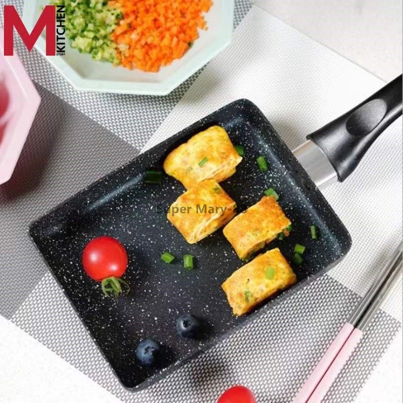 Bộ dụng cụ nhà bếp chảo cuộn trứng Teflon vuông (YZS)