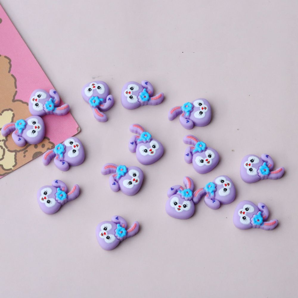 [Hàng mới về] Bộ hạt phụ kiện trang trí móng tay hình gấu/ hổ hoạt hình 3d tự làm