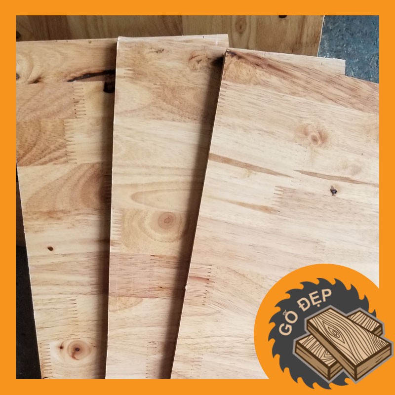 Miếng gỗ, kệ gỗ cao su tự nhiên 20x60 dày 17 ly giá tại xưởng dùng làm mặt kệ bếp, kệ sách, kệ đựng gia vị  / freeship