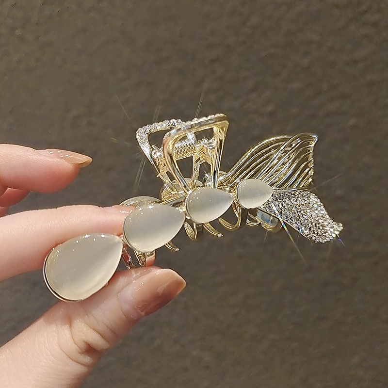 Kẹp Tóc Hình Đuôi Cá Đính Đá Thời Trang Cho Nữ