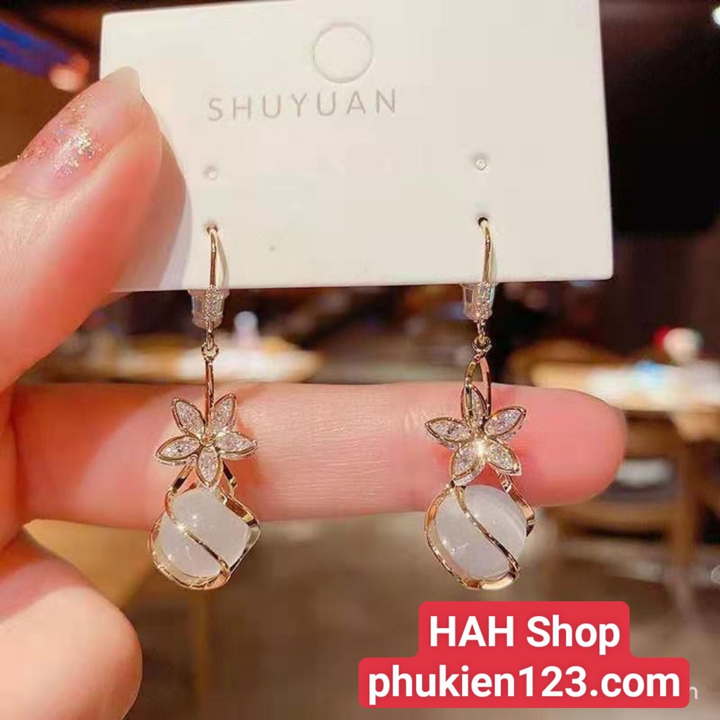 Bông tai hình Hoa 5 cánh dễ thương, xinh xắn phong cách Hàn Quốc