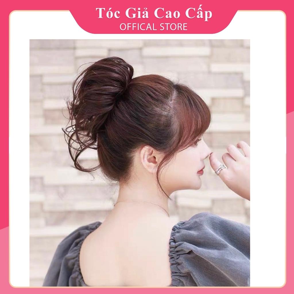 Tóc giả búi xoăn lơi bạch tuột dành cho nữ mẫu mới, mã TOCMOI101