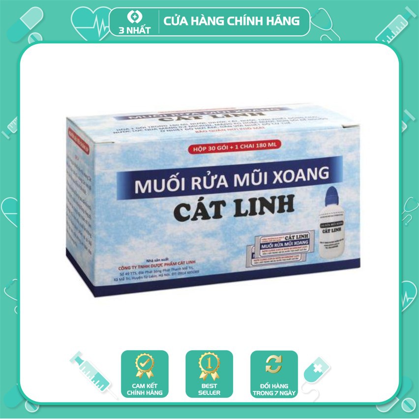 Muối rửa mũi xoang Cát Linh, hỗ trợ làm giảm các triệu chứng cho người viêm xoang