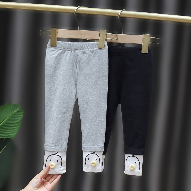 Quần Legging In Hình Vịt Dễ Thương Cho Bé Gái