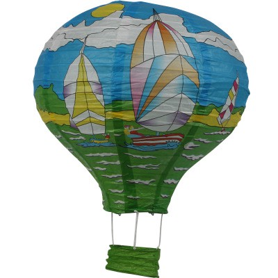 [ HCM ] Đèn lồng giấy hình khinh khí cầu dùng trong trang trí tiệc - loại đường kính 40cm