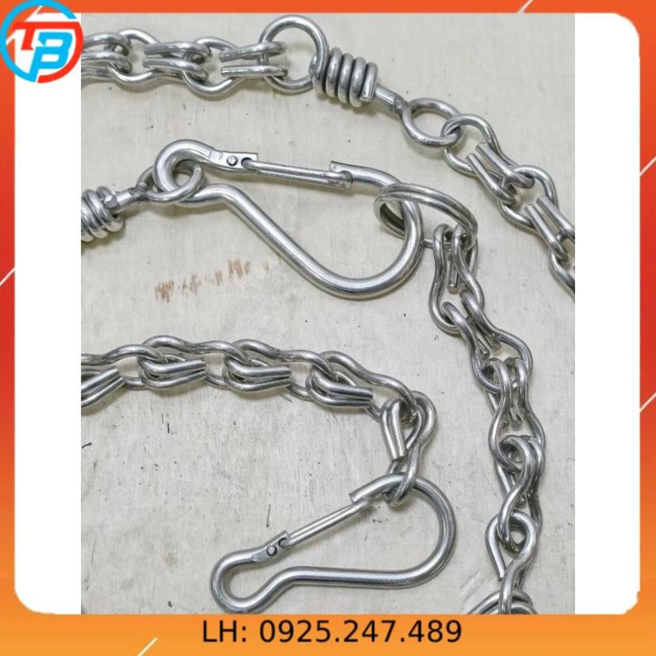 Dây xích cho mèo INOX - Số 6 - Dài 1.7 mét CÁP THÉP Thái Bình VinàN