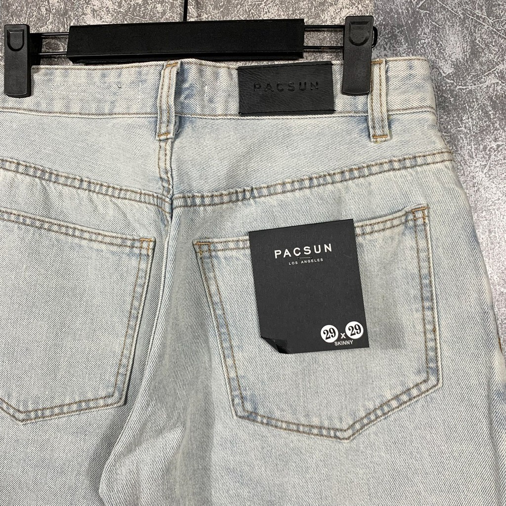 Quần Jean ống rộng dáng suông - màu xanh bạc (ảnh thật) | BigBuy360 - bigbuy360.vn