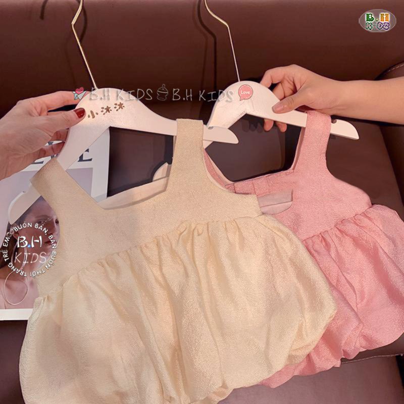 SALE SET 2 CHI TIẾT ÁO BỒNG VÀ QUẦN BÉ GÁI XINH XẮN SIZE 6-20KG