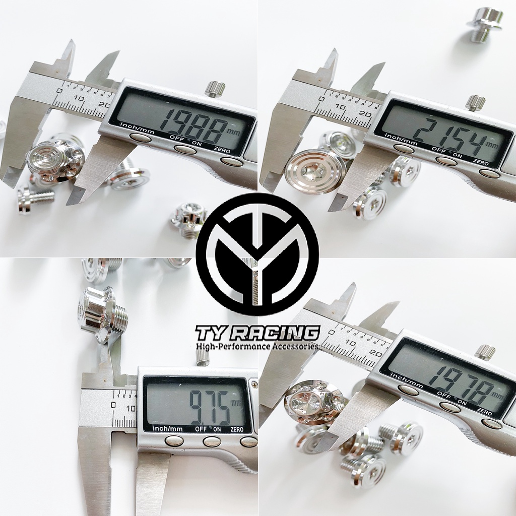 Ốc Salaya Chân Gương gắn xe máy Chuẩn Inox 304 - TY Racing