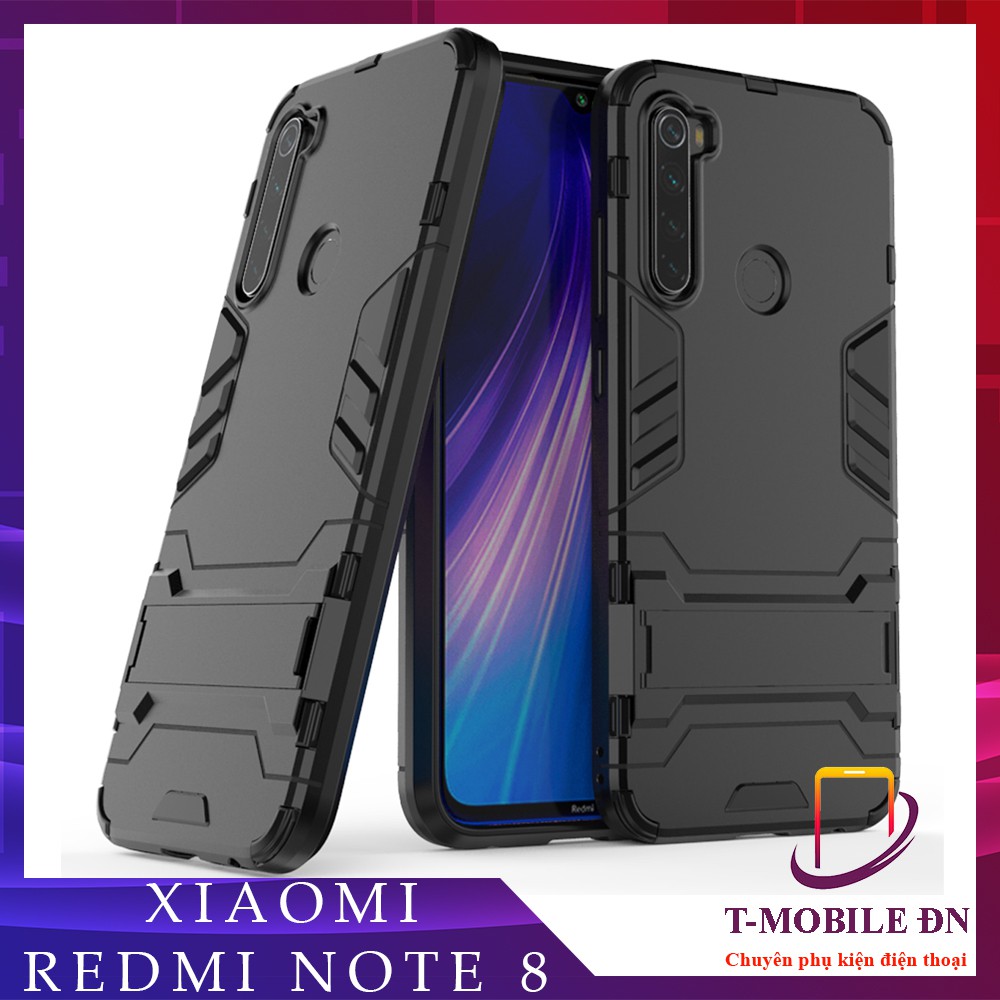 Ốp lưng Xiaomi Redmi Note 8 iron man chống sốc kèm chống xem video tiện lợi và bảo vệ Camera