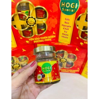 Yến sào nguyên chất từ thiên nhiên HOGI, yến sào thiên nhiên đường phèn, hộp 6 lọ x 70ml