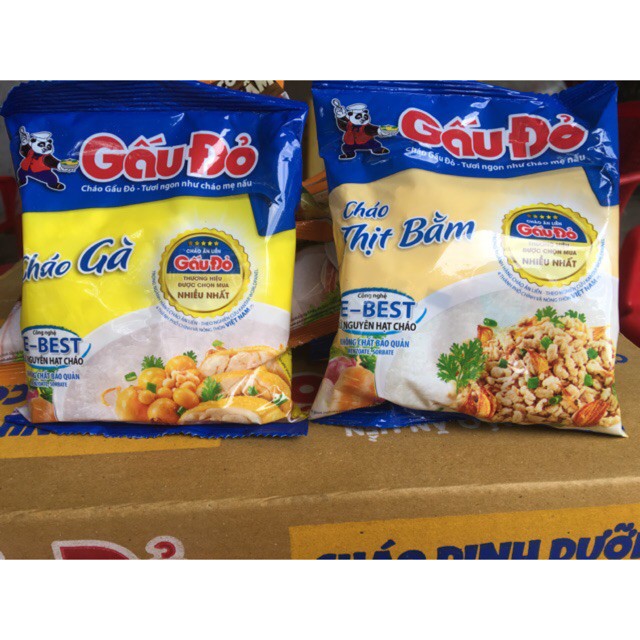 CHÁO ĂN LIỀN GẤU ĐỎ THỊT BẰM BÍ ĐỎ 50G | BigBuy360 - bigbuy360.vn