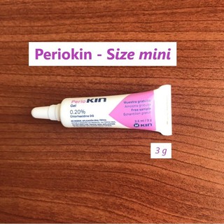 Kem Periokin size mini 3g, gel Perio Kin ống 3g.