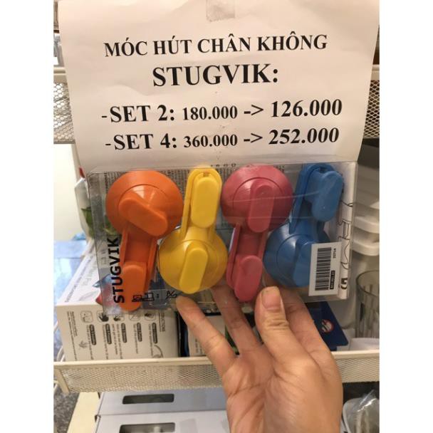 Bộ 4 móc hút chân không stugvik ikea