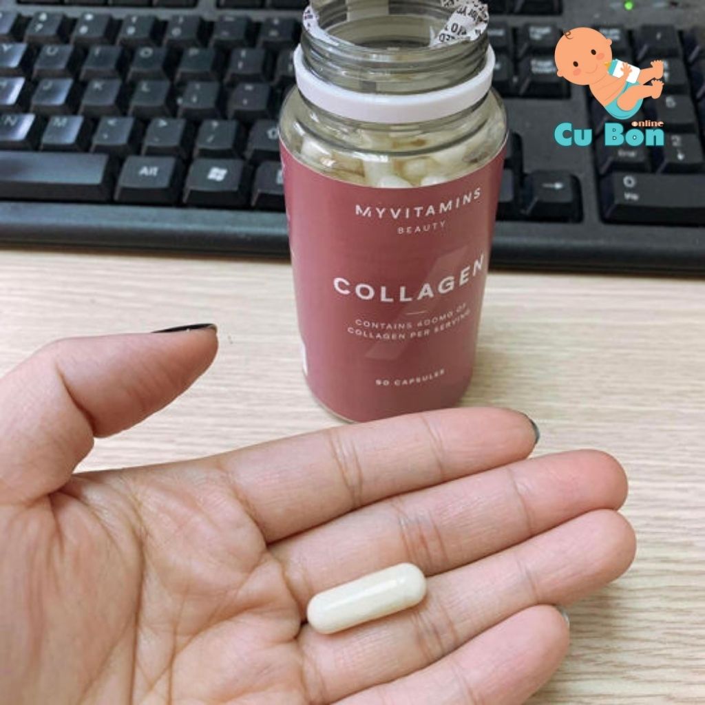 Viên uống Collagen thuỷ phân Myvitamins của Pháp 90 viên hỗ trợ làm đẹp da hiệu quả